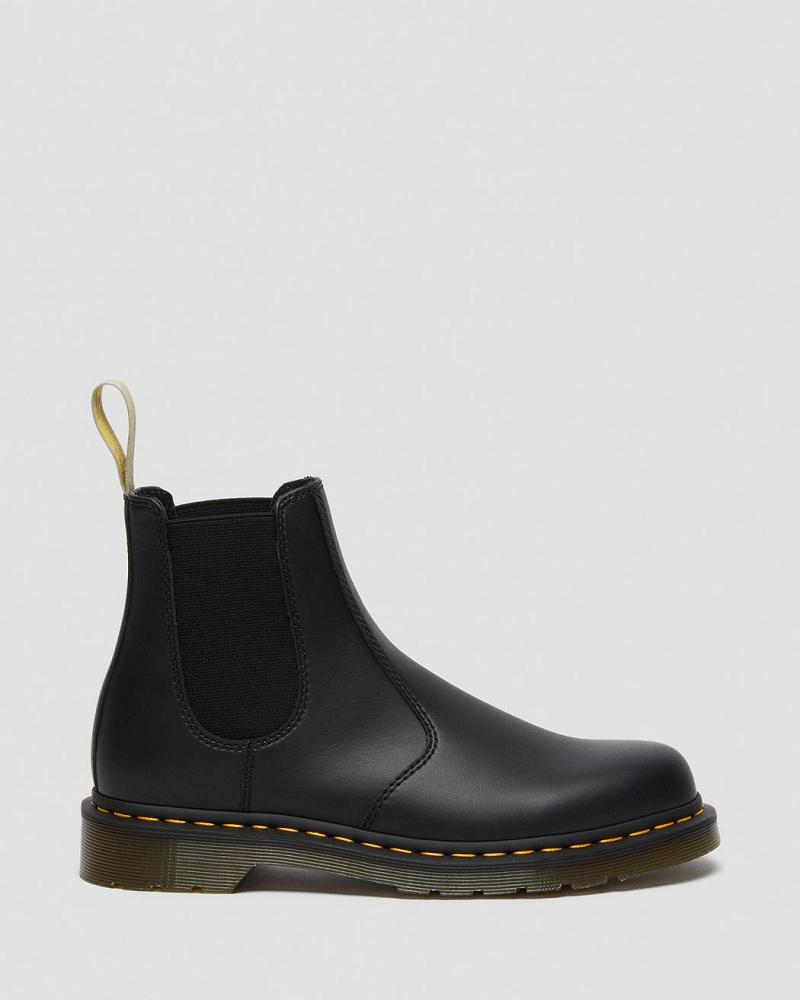 Black Men's Dr Martens Vegan 2976 Felix Ankle Boots | CA 456NWY